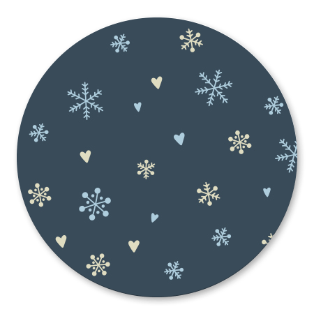 Sneeuwvlokjes blauw